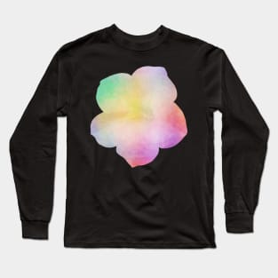 Rainbow flower...with triangles! Long Sleeve T-Shirt